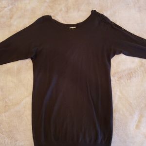 Express 3/4 sleeve tunic sweater
